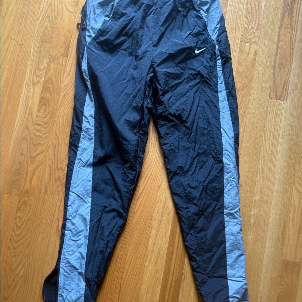 Nike men’s  Black and Gray fleece lined track pants
